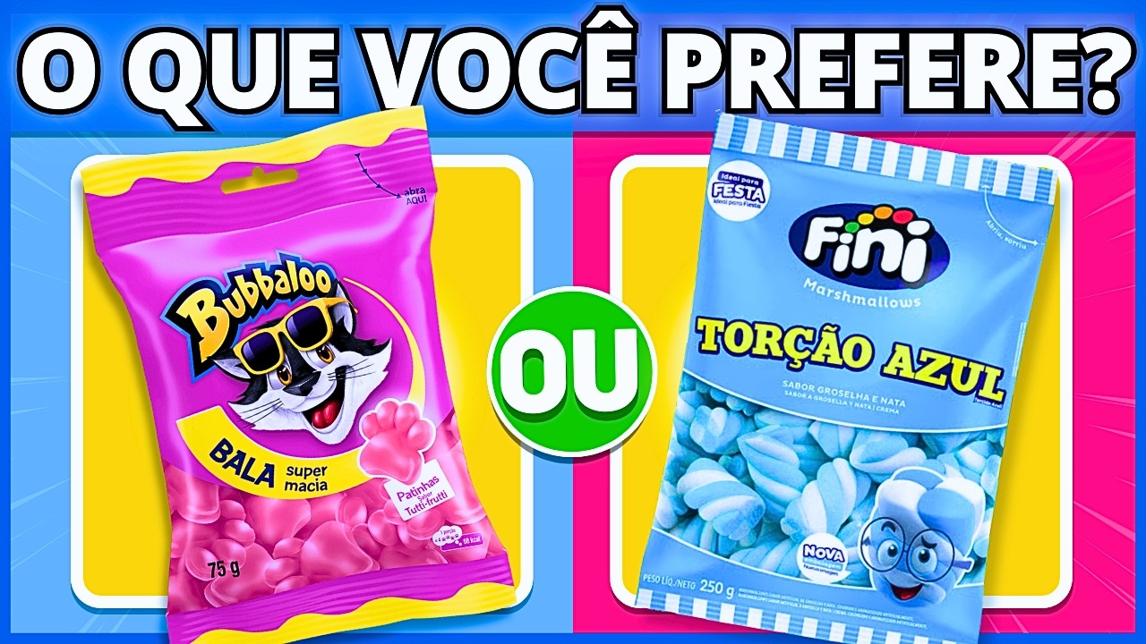 🔁 O QUE VOCÊ PREFERE? 🍬🍓 EDIÇÃO DOCES | jogo das escolhas | qual doce você prefere? #buuquiz #quiz