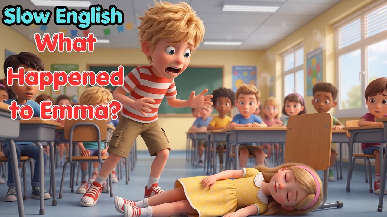 Emma's School Incident (Full Movie) | Easy English Listening Story | Slow English Story A2 Level