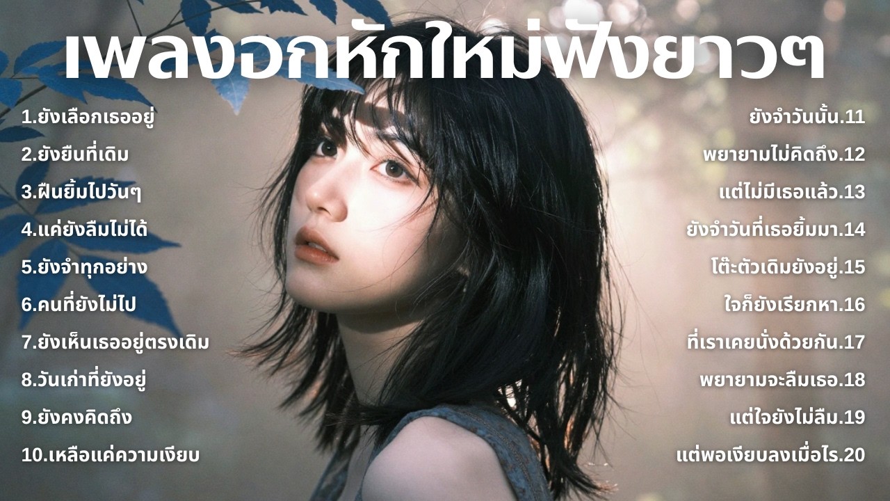 รวมเพลงอกหักใหม่ล่าสุด 2025 💔 ฟังยาวๆ 1 ชั่วโมงเต็ม | เพลงเพราะติดหู | ชุด[262] | LoveMusic
