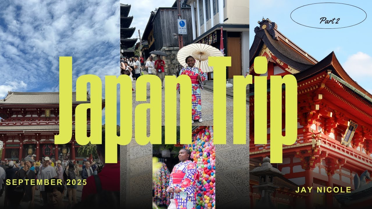 Japan Vlog Part 2| Mario Carts, Dressing up in Kimono, Eating around the City, 7/11 and more!