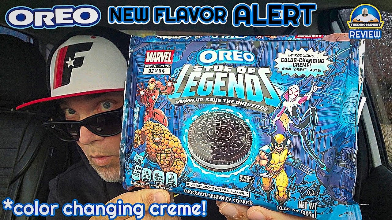 Обзор крема Oreo® Marvel Stuf Of Legends! 🍪 | Меняющий цвет крем! | theendorsement
