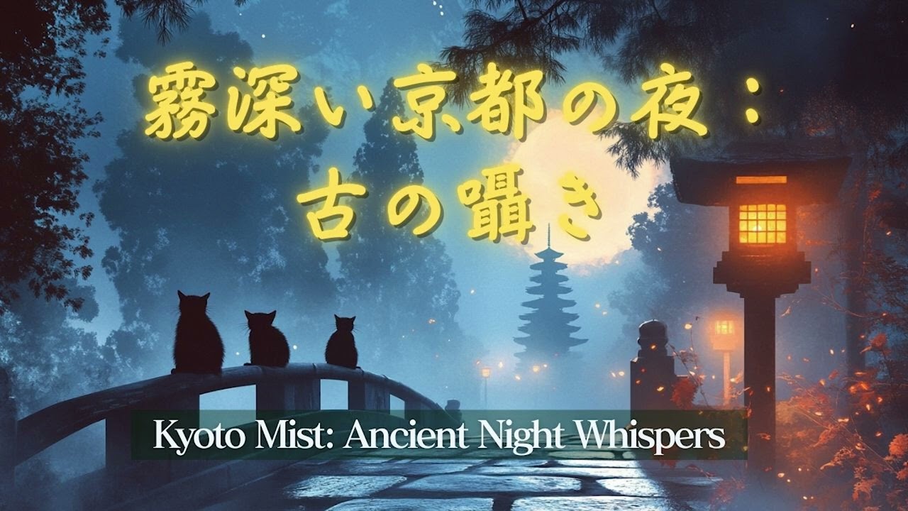 Kyoto Mist: Ancient Night Whispers / 霧深い京都の夜：古の囁き