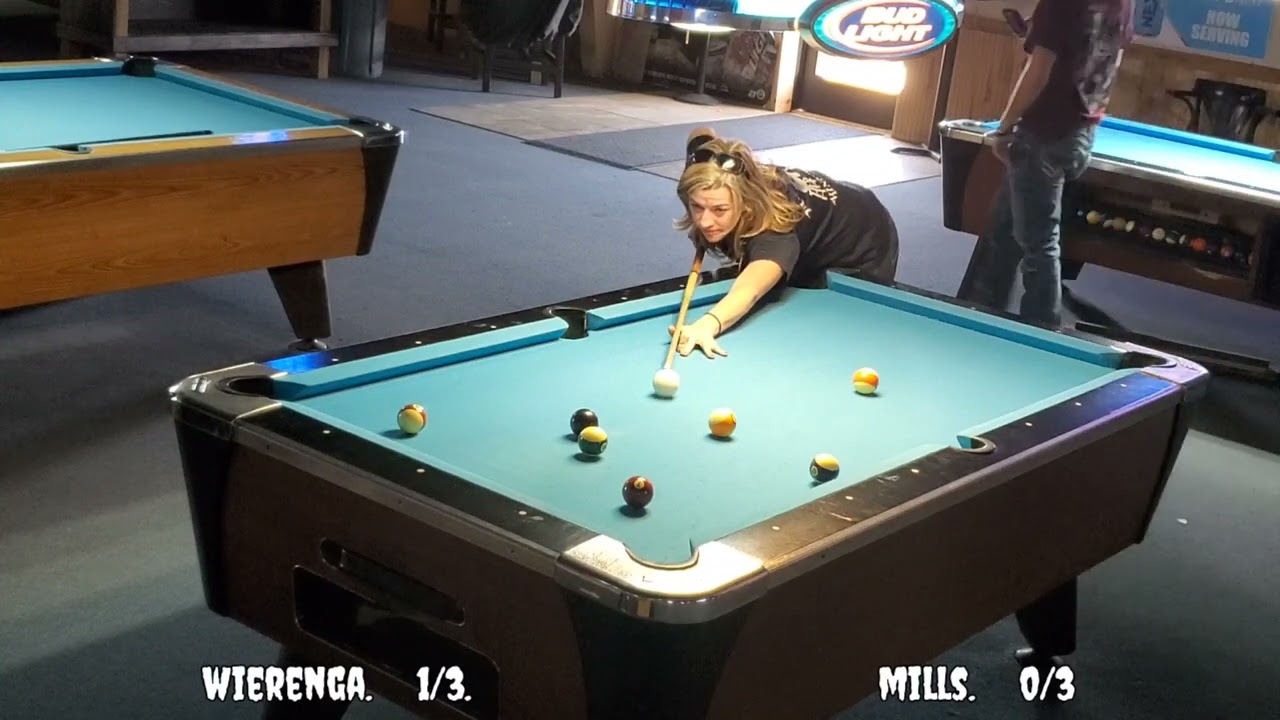 APA 8 BALL Courtney Wierenga (SL4) vs Alex Mills (SL4) FATS BILLIARDS FORT WORTH, TEXAS 3/13/2022