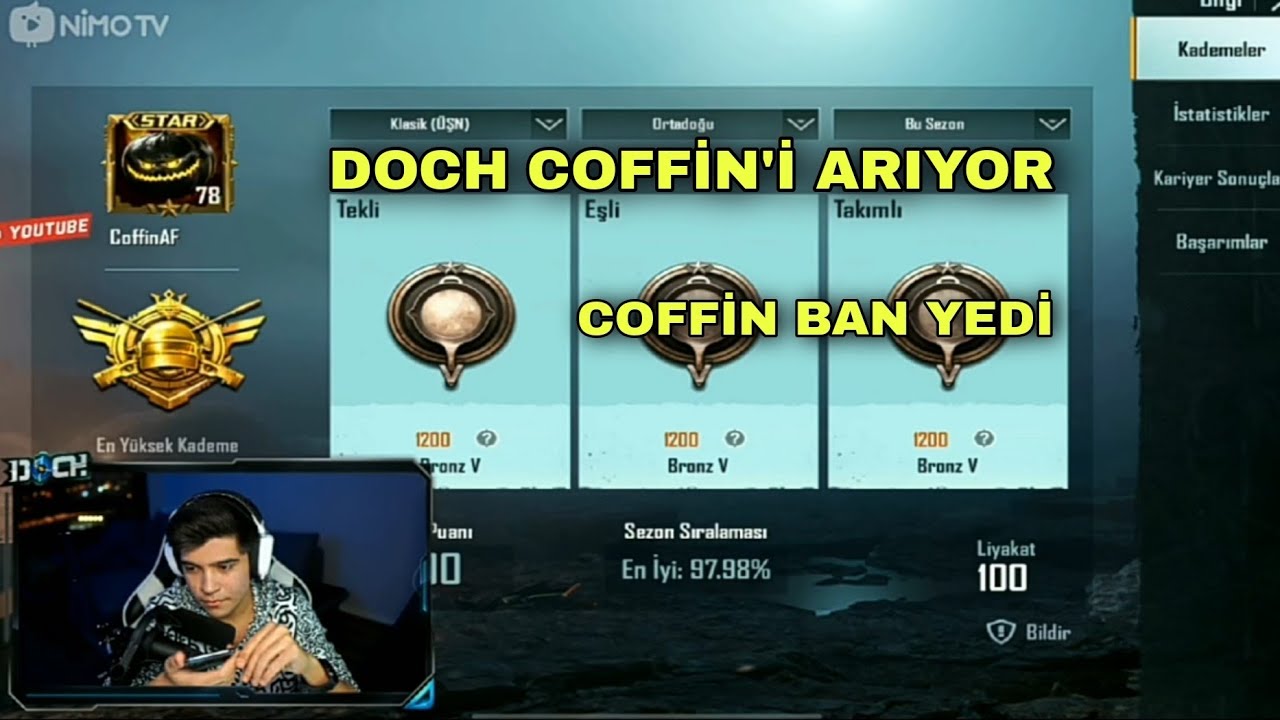 DOCH COFFİN BAN YEDİĞİ İ&Ccedil;İN COFFİN'Nİ ARIYOR