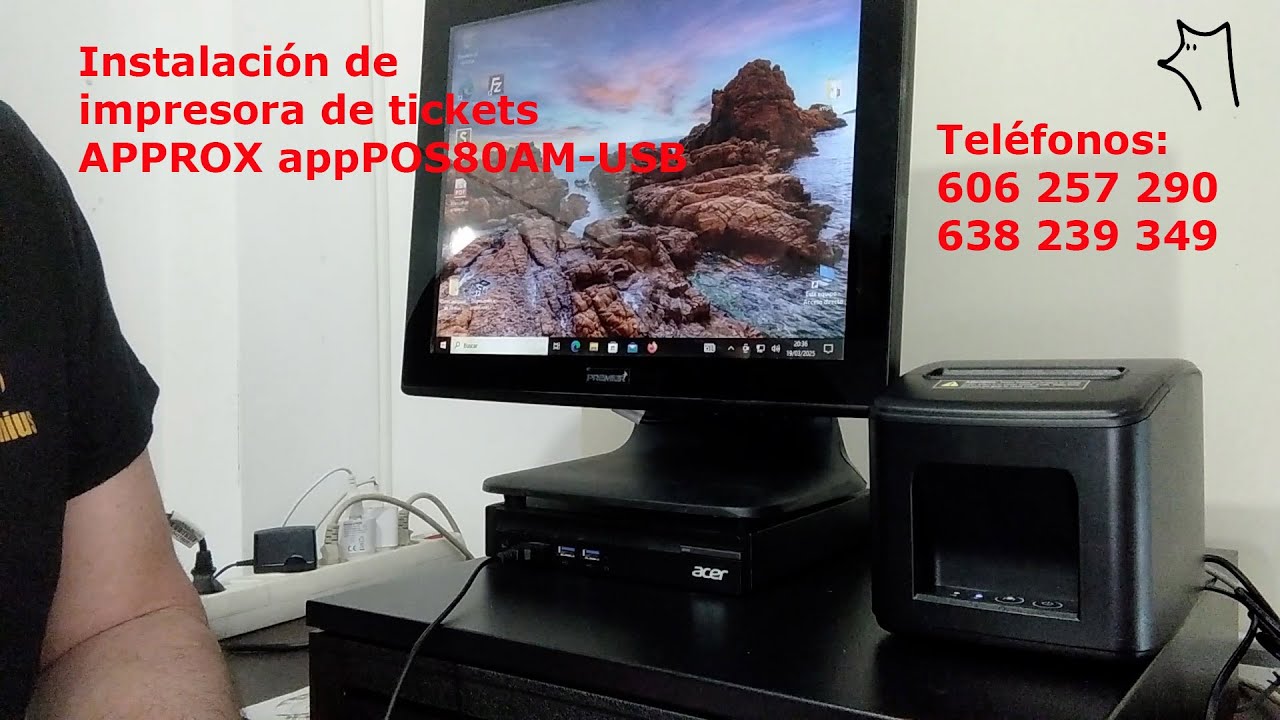 Cómo instalar impresora de tickets de 80 mm la APPROX appPOS80AM-USB