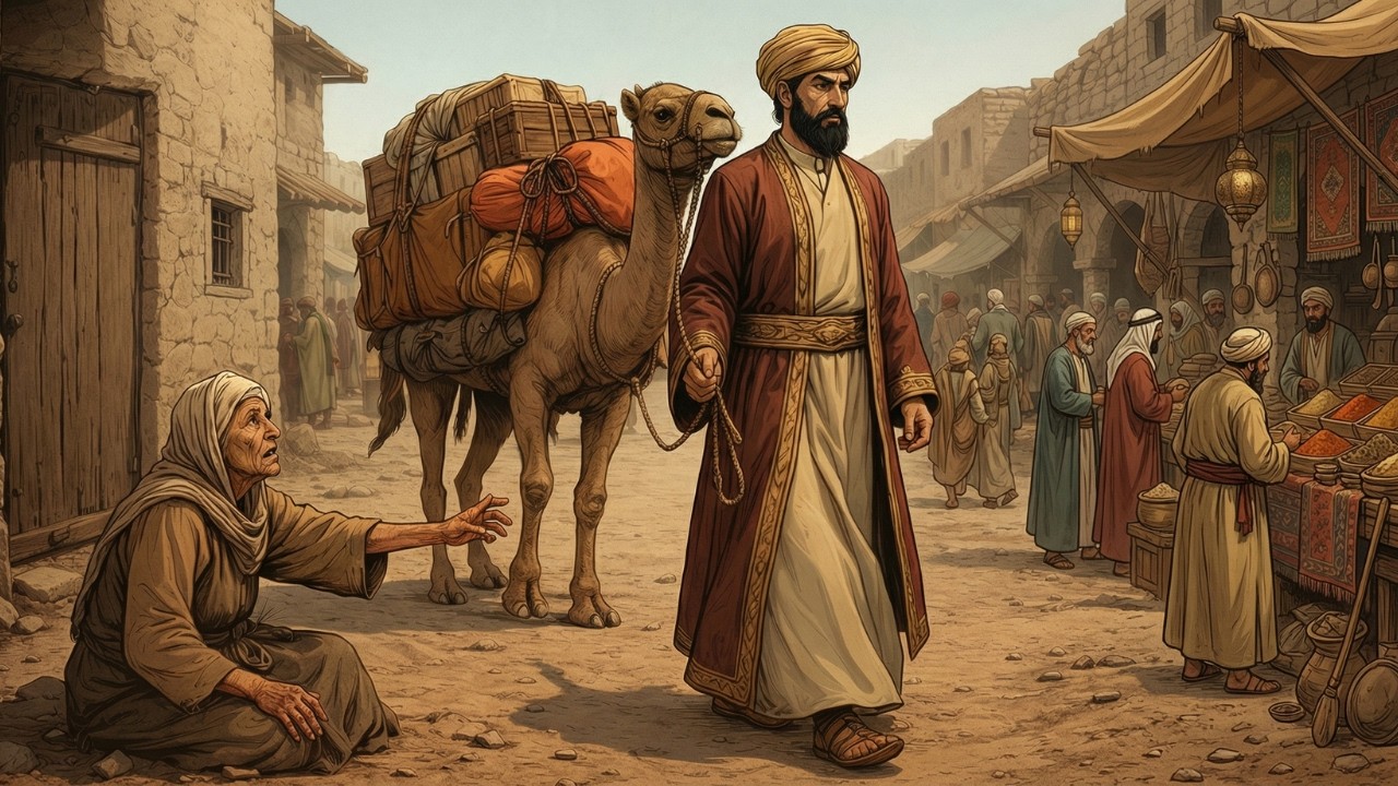 قصة التاجر الذي أنكر أمه… ففضحه الله في ابنه | قصة مؤثرة ستغير نظرتك للحياة