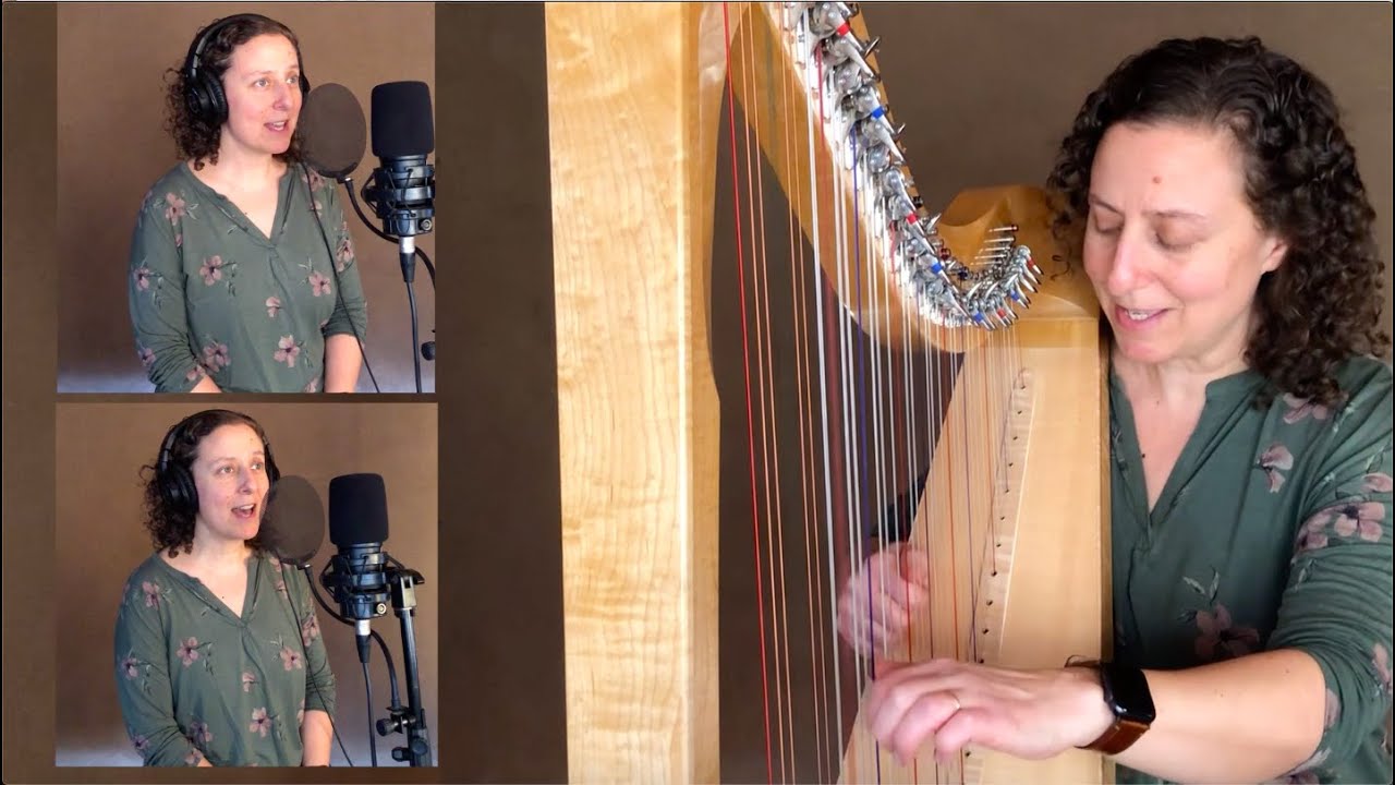 I Gave My Love A Cherry/Wiegenlied arranged for harp and voice