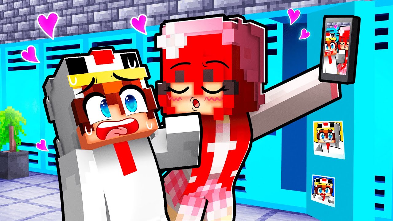 La FILLE POPULAIRE a un CRUSH sur moi sur Minecraft !