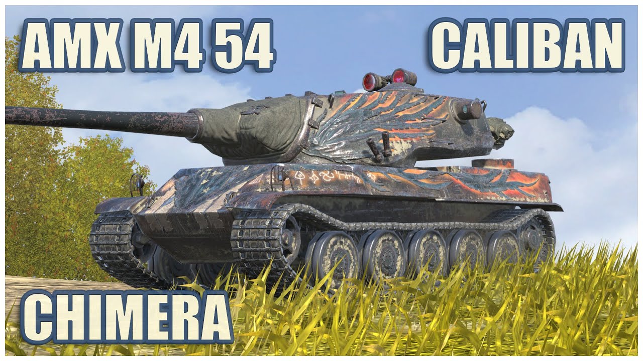 AMX M4 mle. 54, Caliban & Chimera • WoT Blitz Gameplay