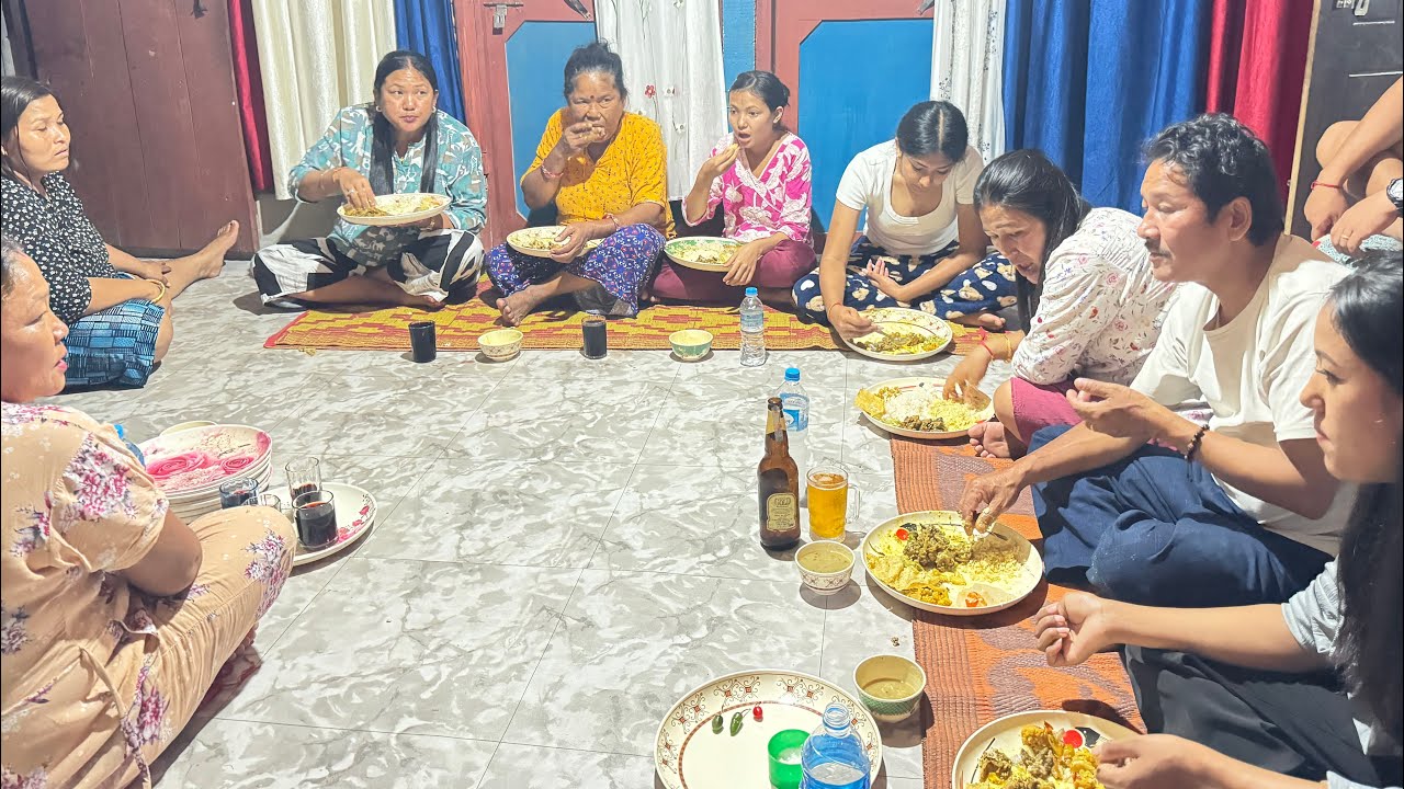 Dinner with my family after 2 years ##familyvlog #beldangicamp 🙏🇳🇵