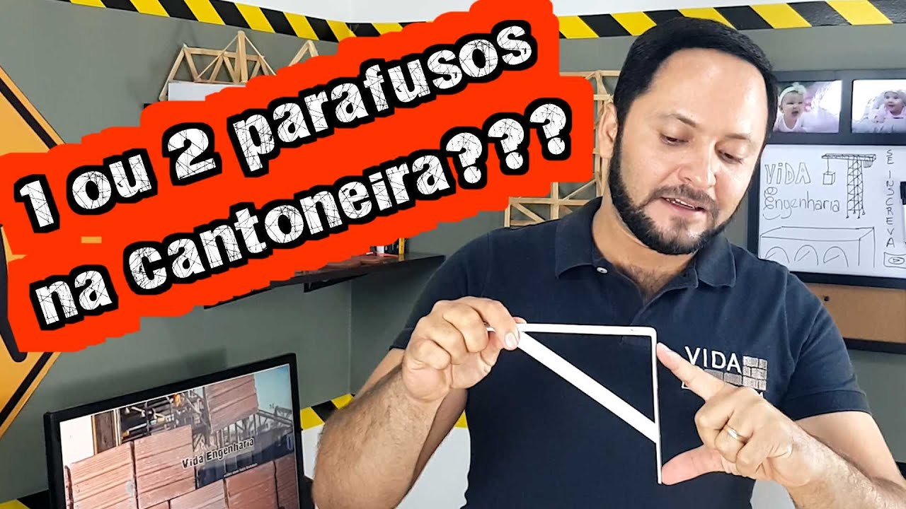 Cantoneira com apenas 1 parafuso será que cai?