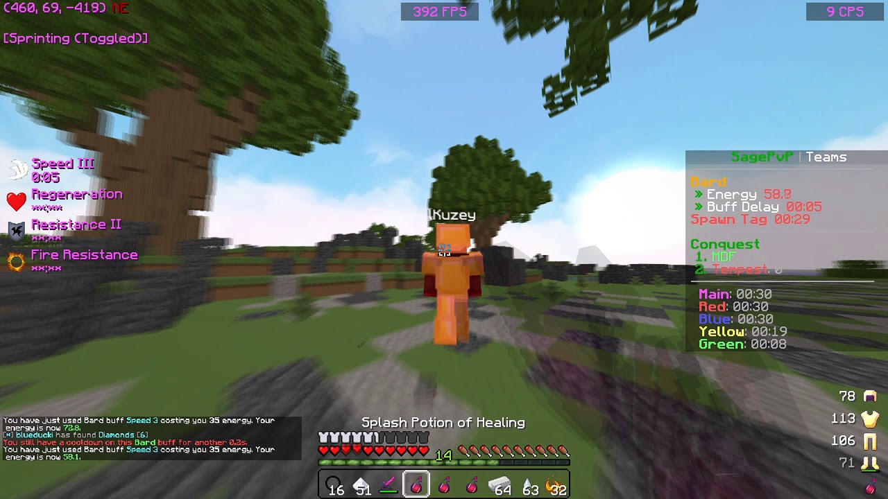 Battle Bard informing 😎 | Minecraft HCF