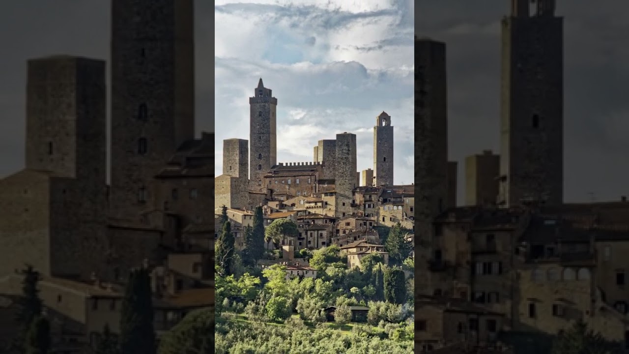 Magical View of San Gimignano in Tuscany, Italy