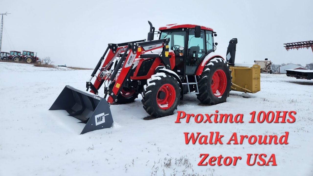 Brand New Zetor Proxima 100HS (P100) Tractor  Loader For Sale. CHECK OUT THE FEATURES! (English) USA