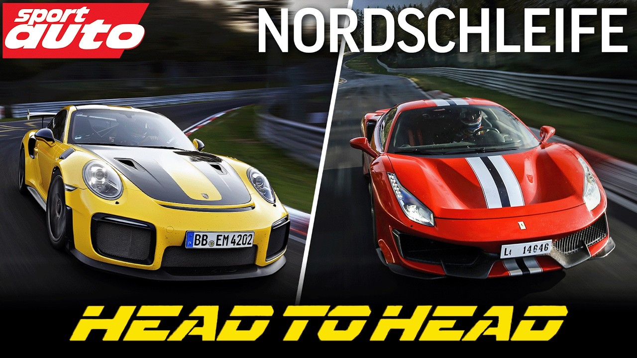 Porsche 991 GT2 RS vs Ferrari 488 Pista | Nordschleife HEAD TO HEAD | sport auto Supertest