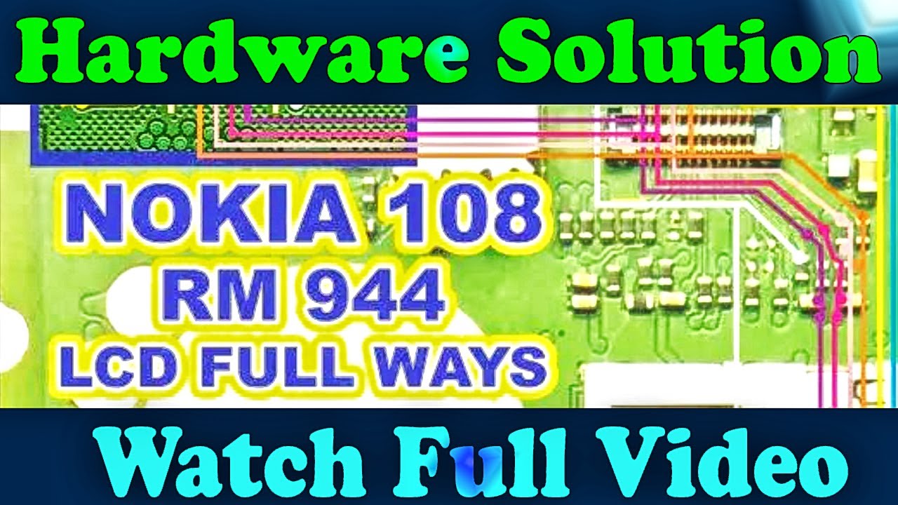 Nokia 108 RM-944 Display+Light NOT Working Problem Repair Jumper Ways    #GSM_Free_Equipment