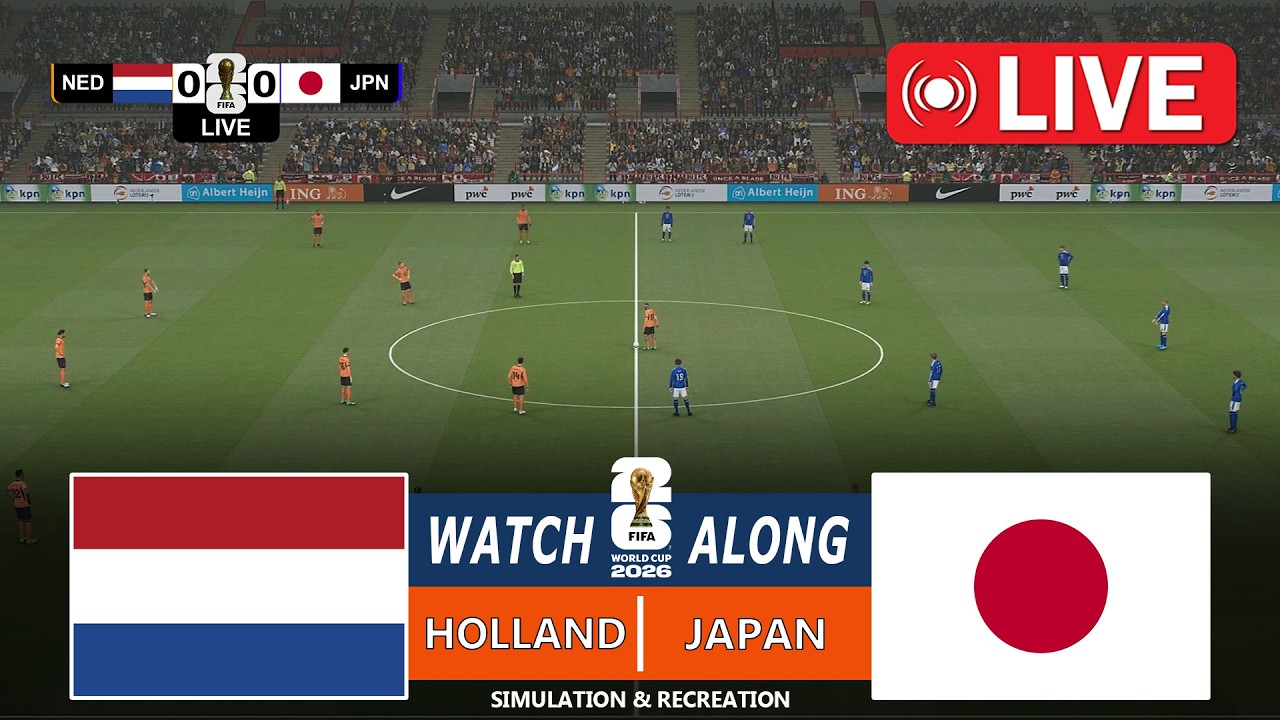 Netherlands vs Japan | World Cup 2026 | Full Match Streaming | PES 21 Video - Game