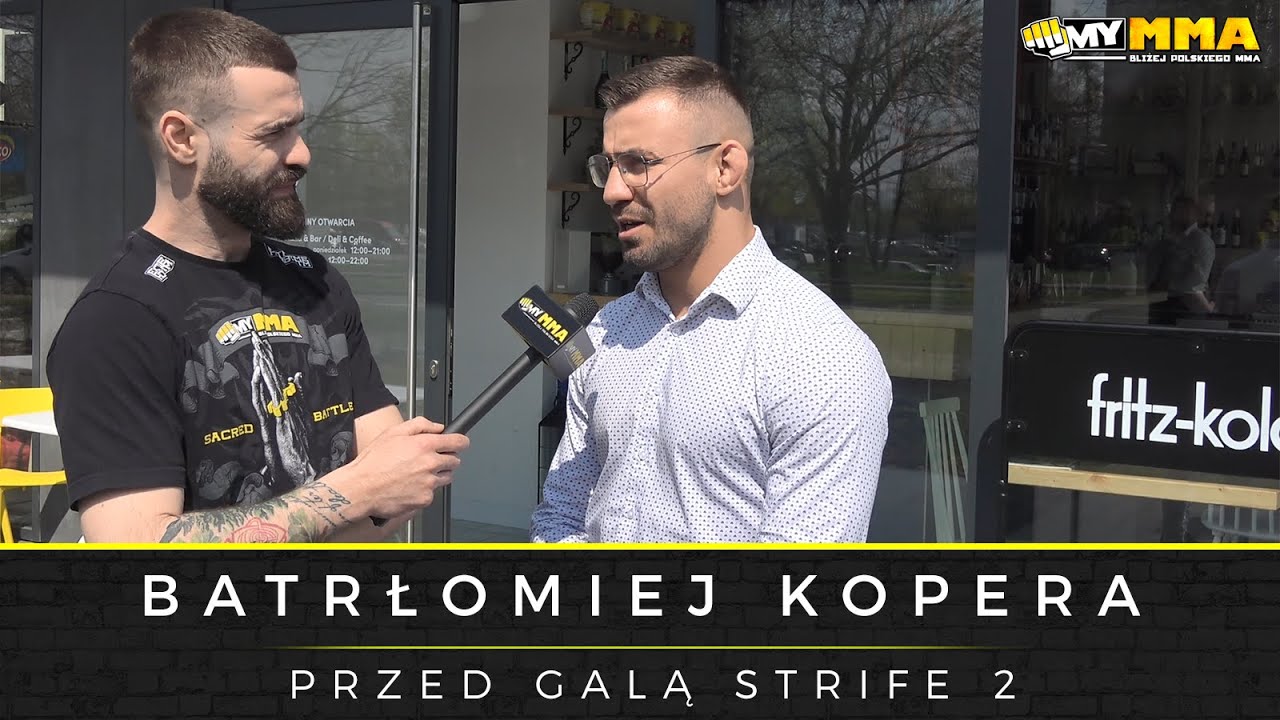 Bartłomiej Kopera przed walką z Romanem Kurashvilim na gali Strife 2