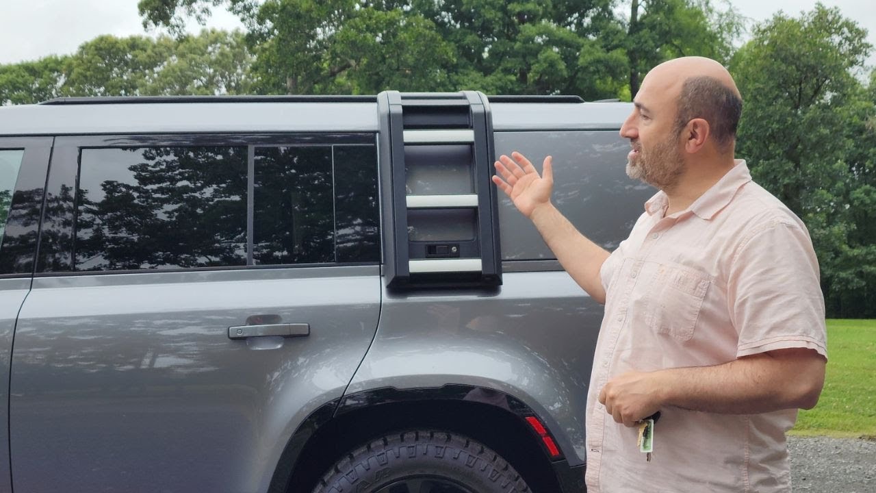 The 2024 Defender 130 Outbound Side Ladder Is Off-Roader's Handy 