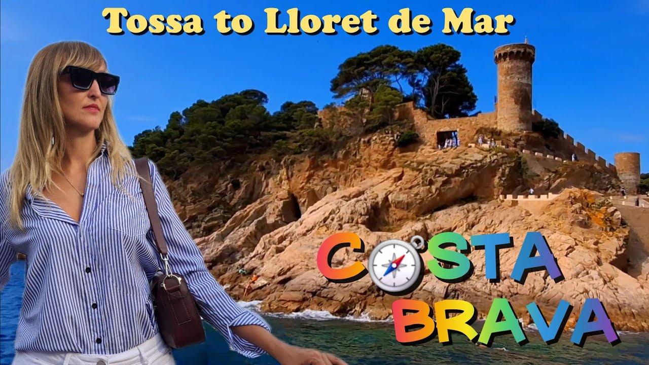 Costa Brava Boat Trip 🌊 | Tossa to Lloret de Mar, Spain 🇪🇸 | 4K Travel Vlog