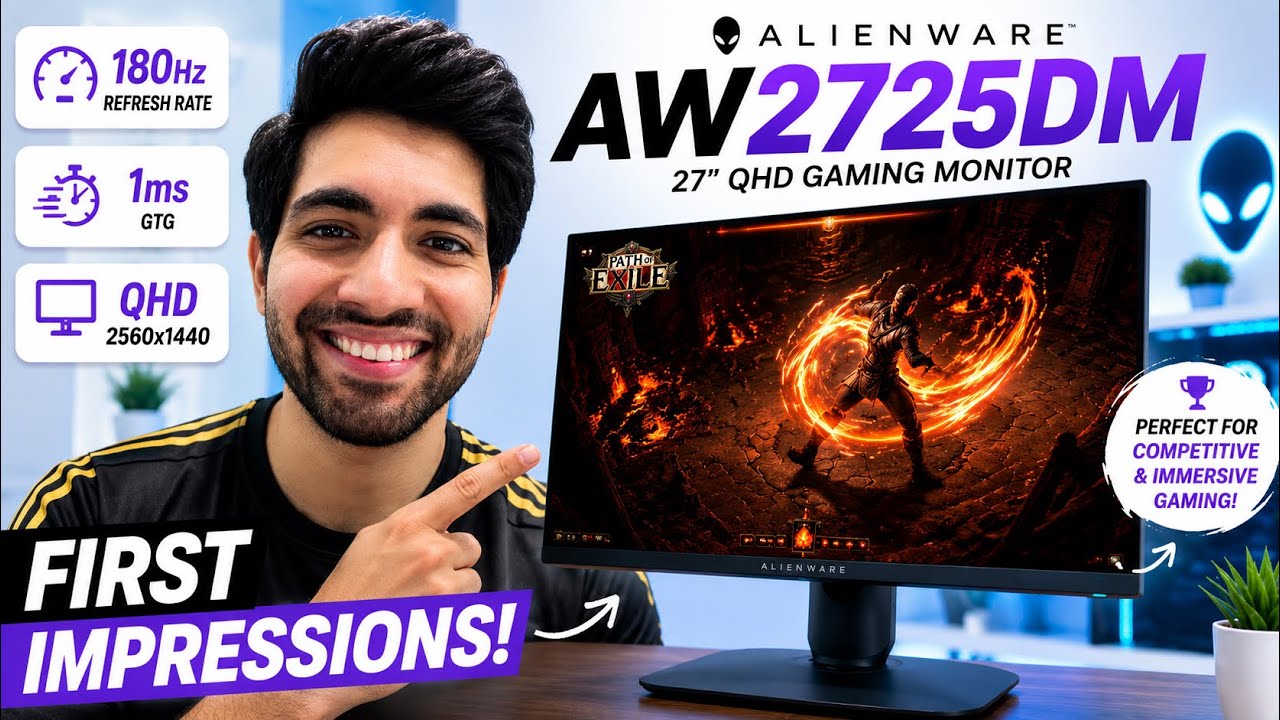 Alienware Monitor AW2725DM Unboxing And First Impressions