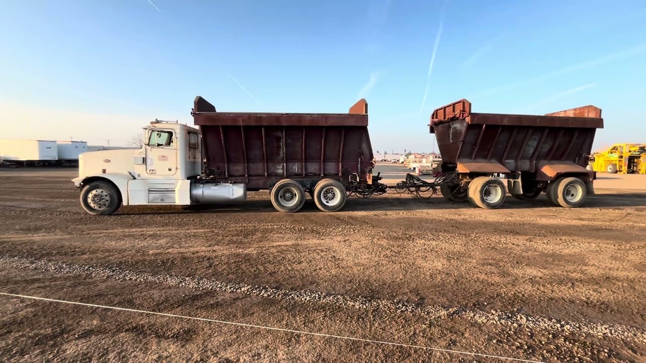 1992 Peterbilt 377 T/A Spreader Truck & Trailer