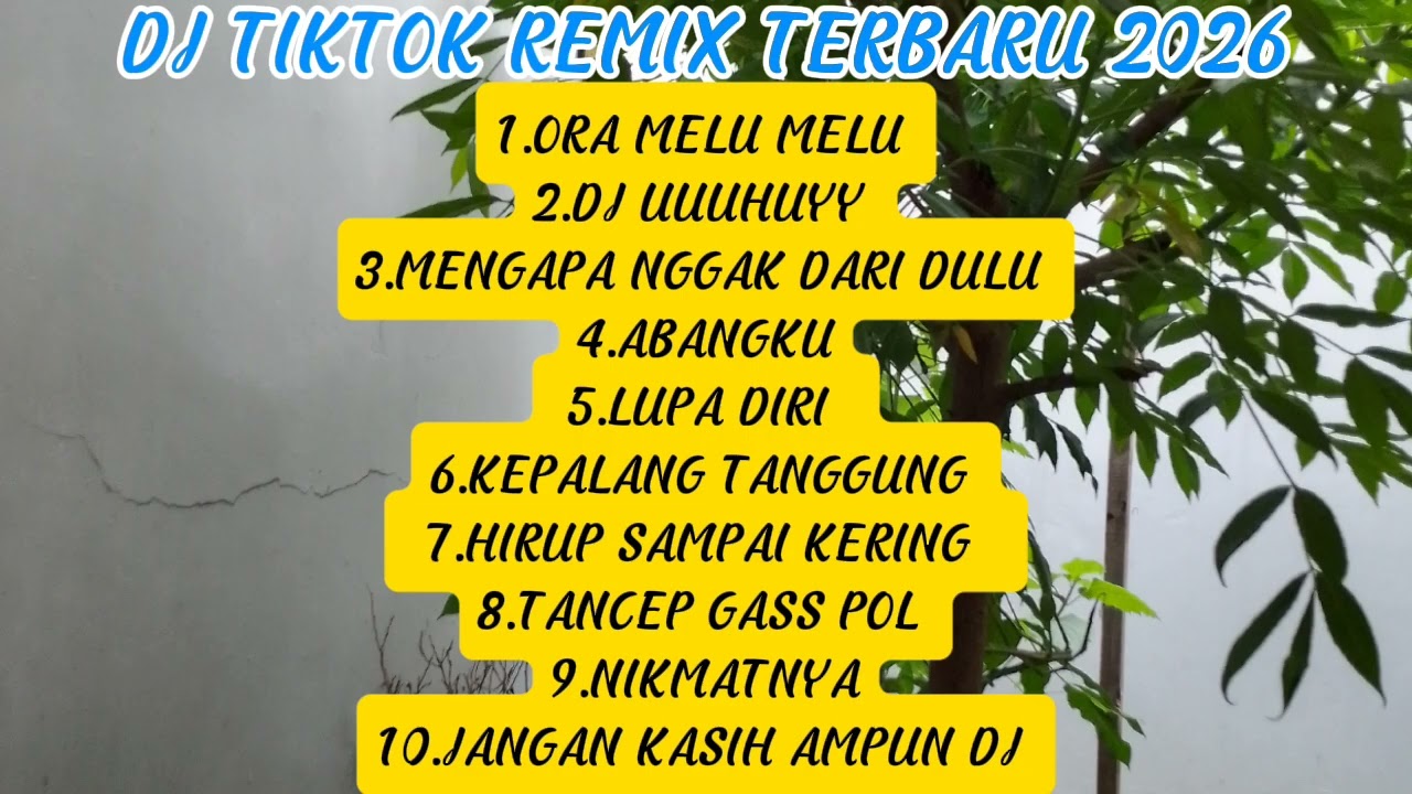 DJ TIKTOK REMIX TERBARU 2026 DJ ORA MELU MELU #djtiktokterbaru #djtiktok #djremix #djviral 