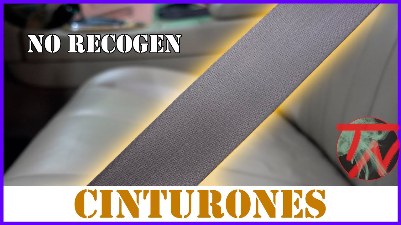 Limpiar CINTURONES que NO RECOGEN Coche | Lavar Cinturones de Seguridad NO REGRESAN Reparar Fácil ✂️