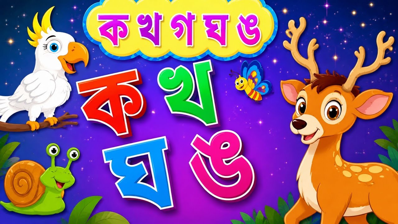 বাংলা বর্ণমালা ছড়া | শিশুদের জন্য অক্ষর শেখার মজার ভিডিও 2026