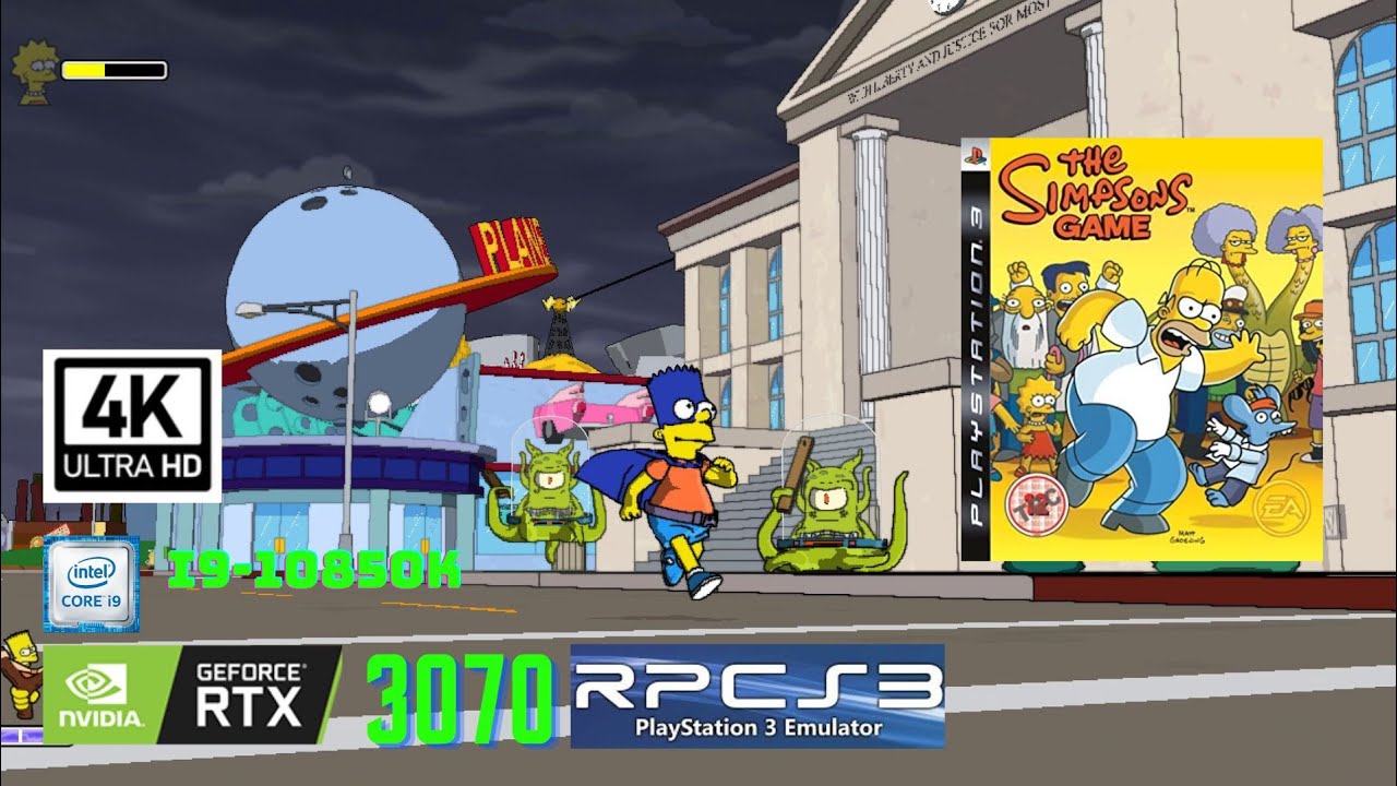 The Simpsons Game - 4K60 - RPCS3