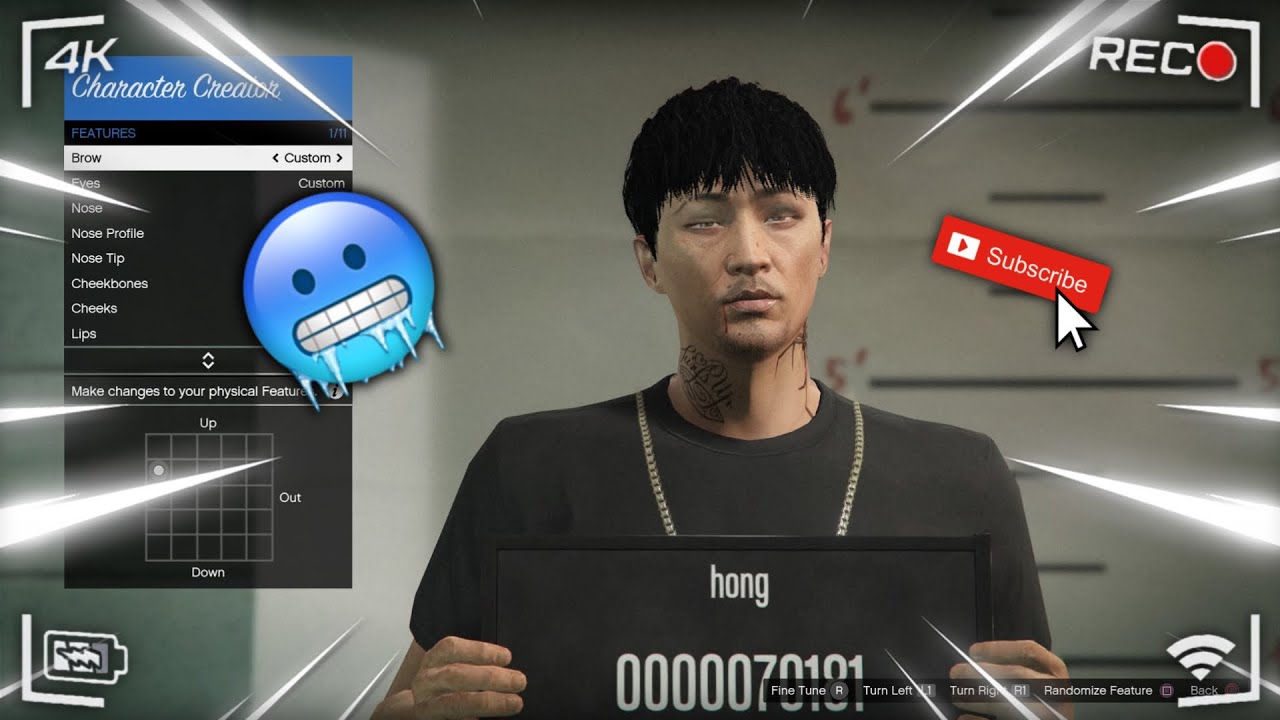 GTA 5  ONLINE | ASIAN MALE FACE CREATION 2025!!!!