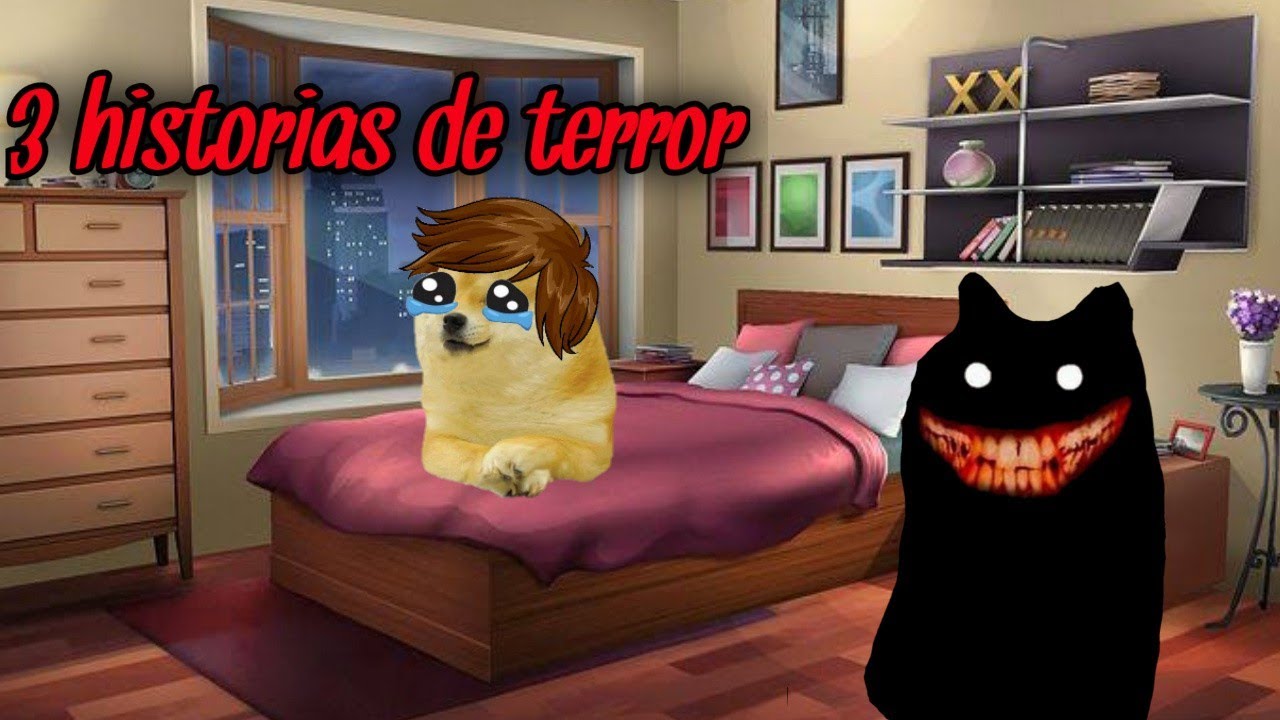 especial halloween:3 historias de terror (cheems)