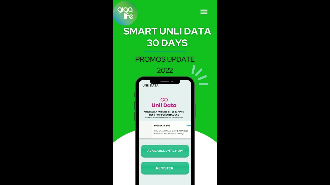 SMART UNLI DATA PROMO UPDATE 2022