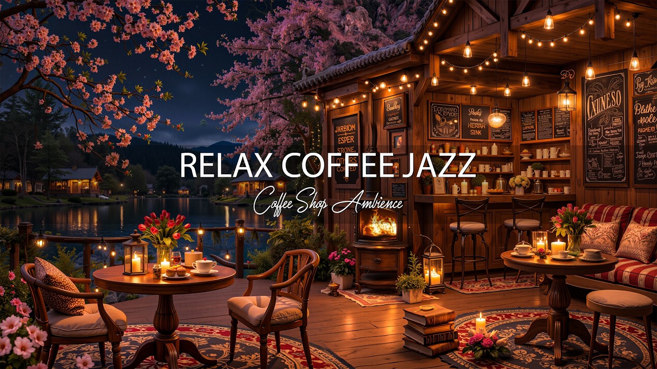 Midnight Coffee Jazz 🌺 Relaxing Smooth Jazz Music for Night Study, Reading & Deep Focus Ambience