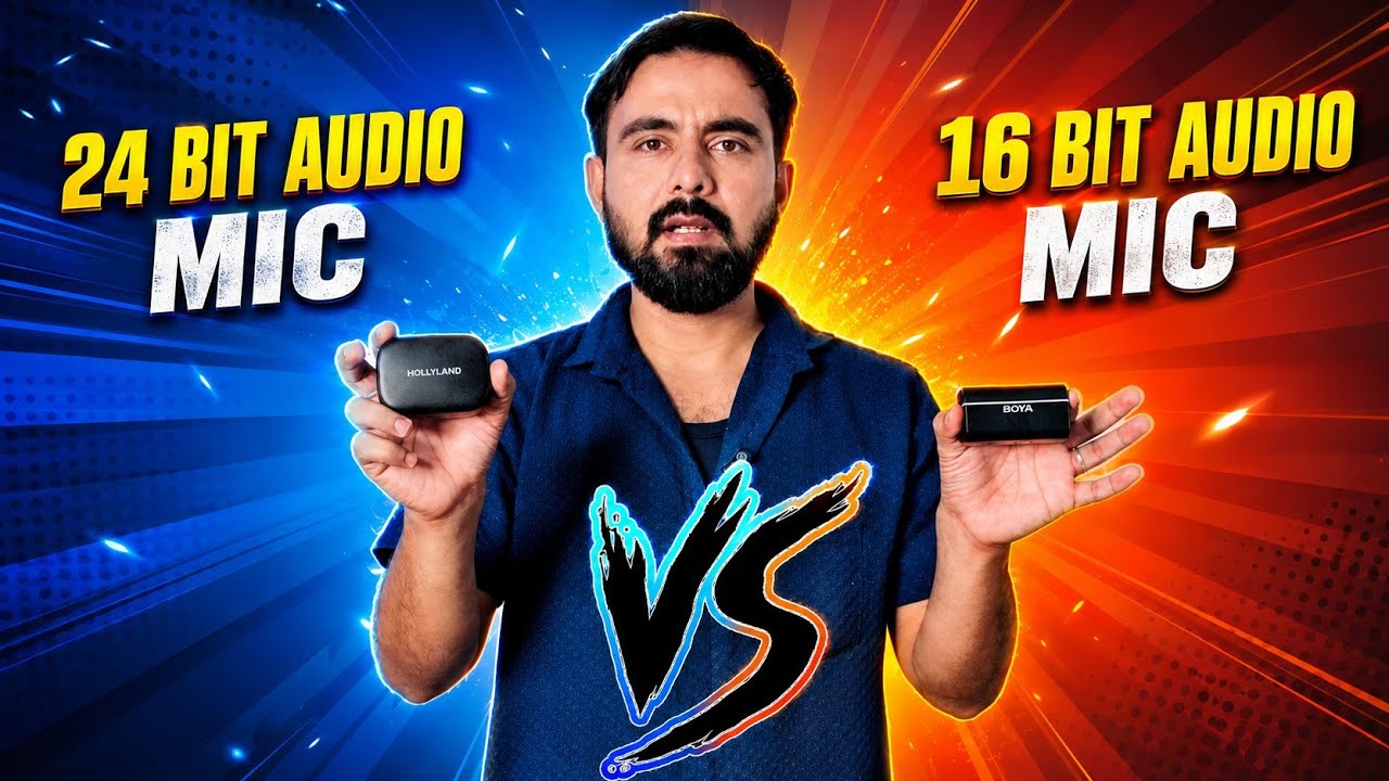 Quality Difference of 24 bit Audio Microphone and 16 bit Audio Microphone | Hollyland vs Digit
