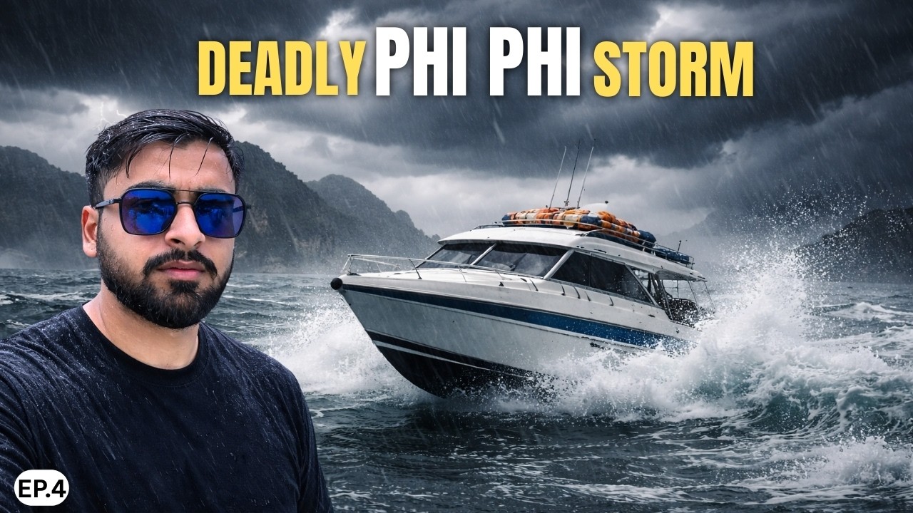Caught in a Dangerous Storm 😱 Speed Boat Ride at Phi Phi Islands