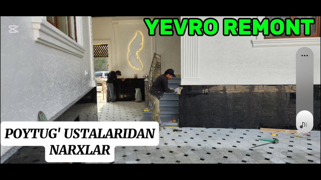 Uyga Yevro remont qilish qanchadan bo'lyapti #qurilish #remont #Travertin травертин #tom