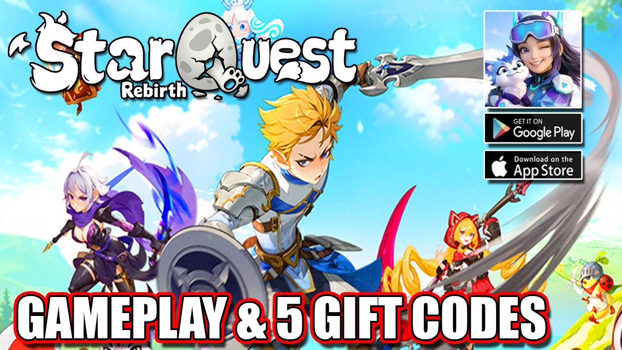 Star Quest: Rebirth | Геймплей и 5 подарочных кодов | Официальный запуск MMORPG для Android и iOS