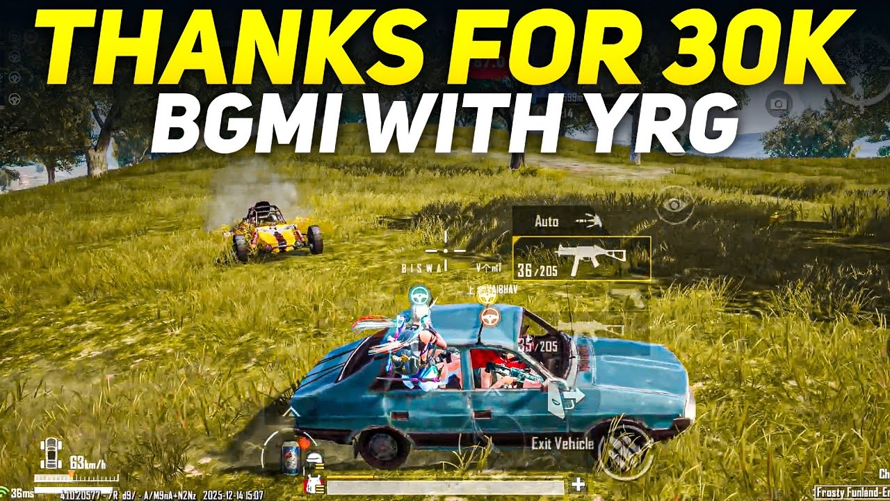 Thanks For 30K Subscribers ☠️ IQOO 13 BGMI 4.2 TEST 120 FPS GAMEPLAY | YRG GAMING