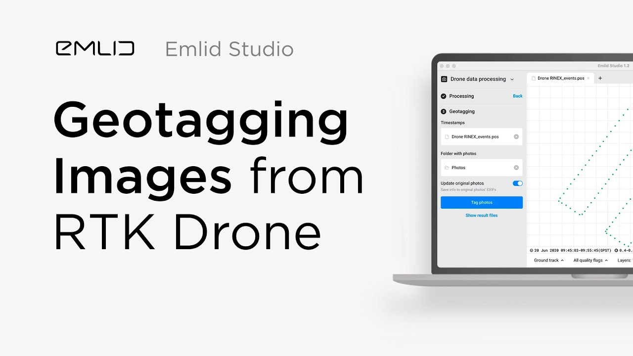 Post-Processing and Geotagging RTK Drone Images with Emlid Studio