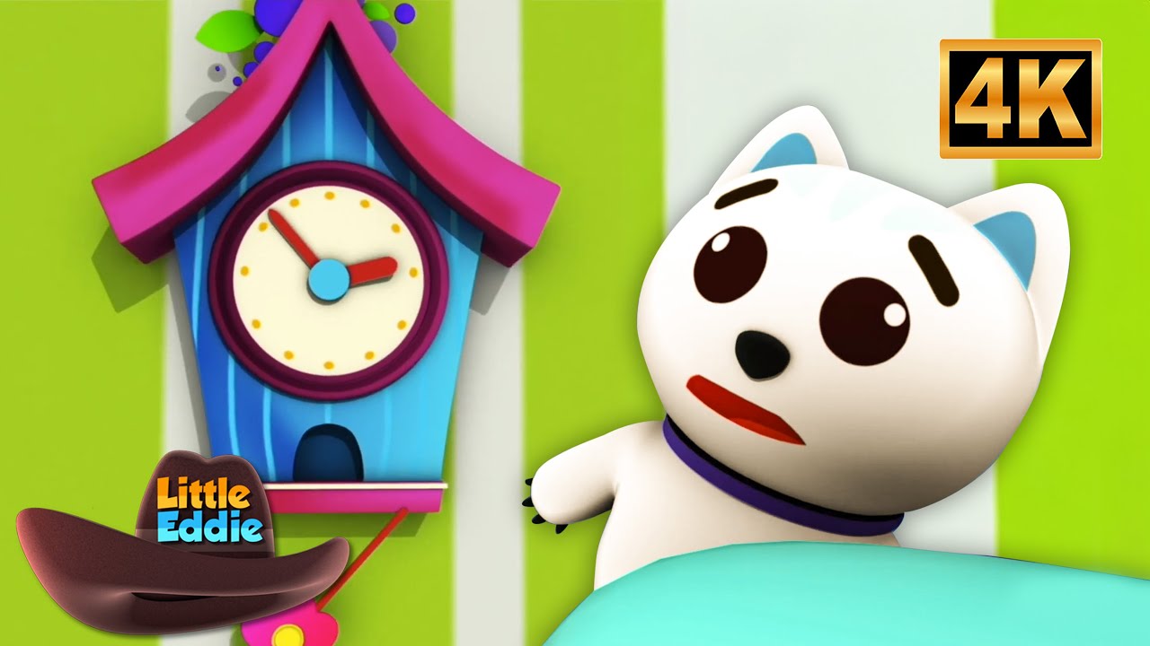 Hickory Dickory Dock Bài Hát | Vần Mẫu Giáo Cho Trẻ Em - Little Eddie