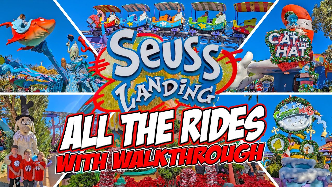 Seuss Landing Walkthrough With Rides at Universal's Islands of Adventure  [4K]