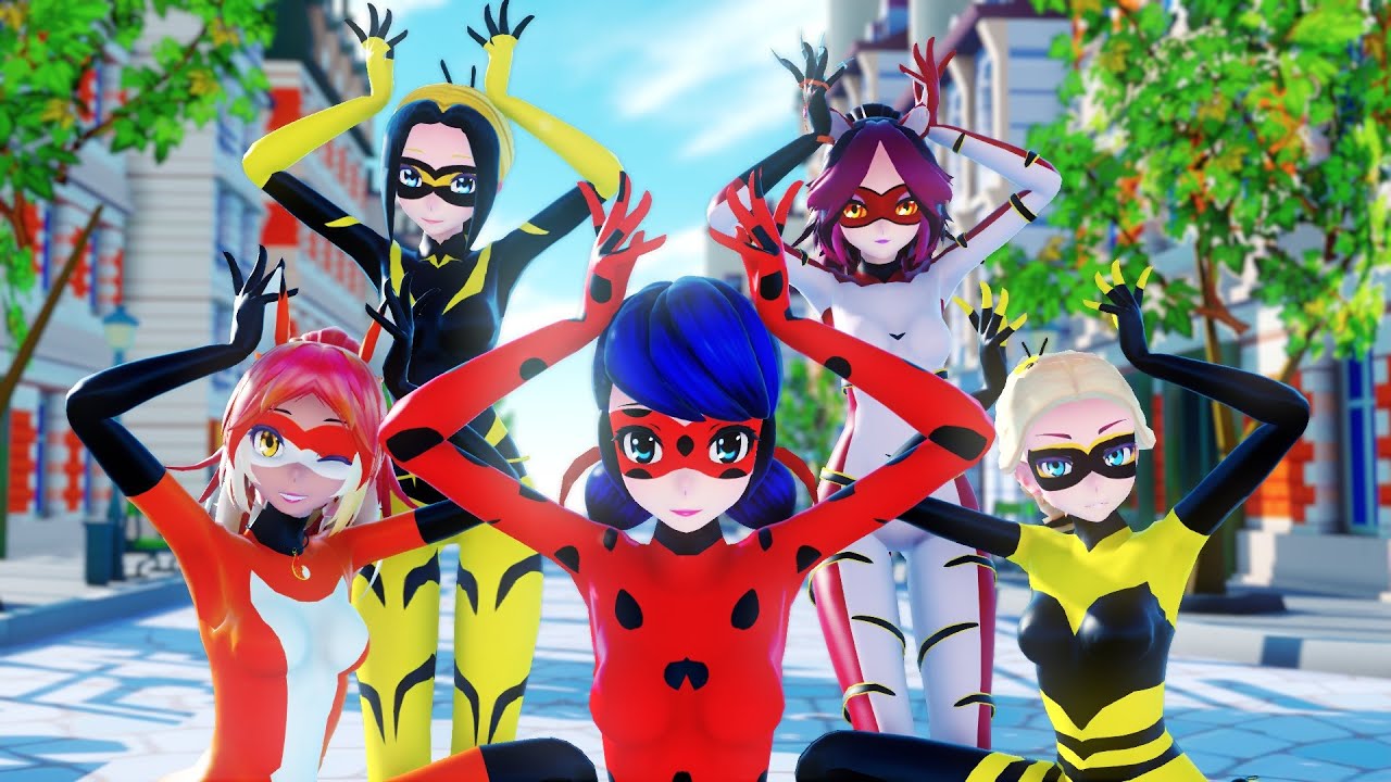 【MMD Miraculous】ITZY - WANNABE【Ladybug, Rena Rouge, Purple Tigress, Vesperia, Queen Bee】【60fps】