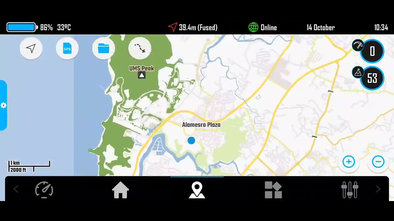 Drive Mode Dashboard 2 with Malaysia 's Map