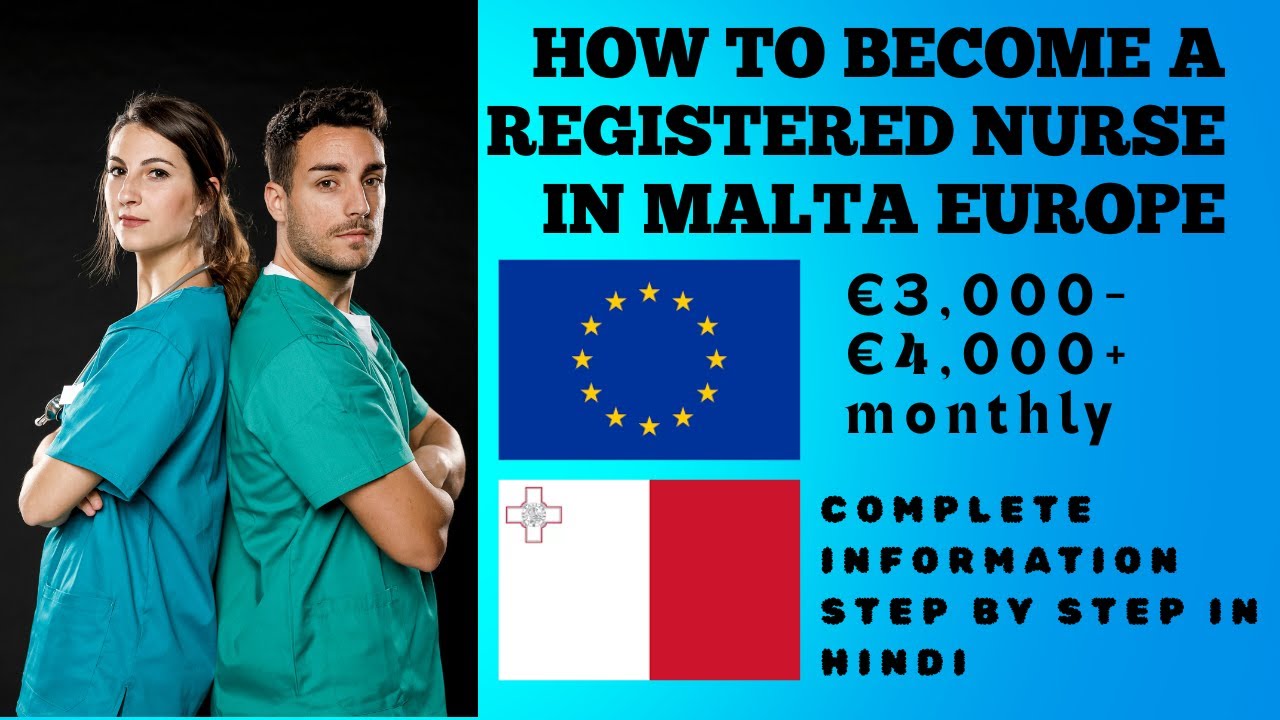 How to become a registered nurse in Malta Europe complete process in Hindi 