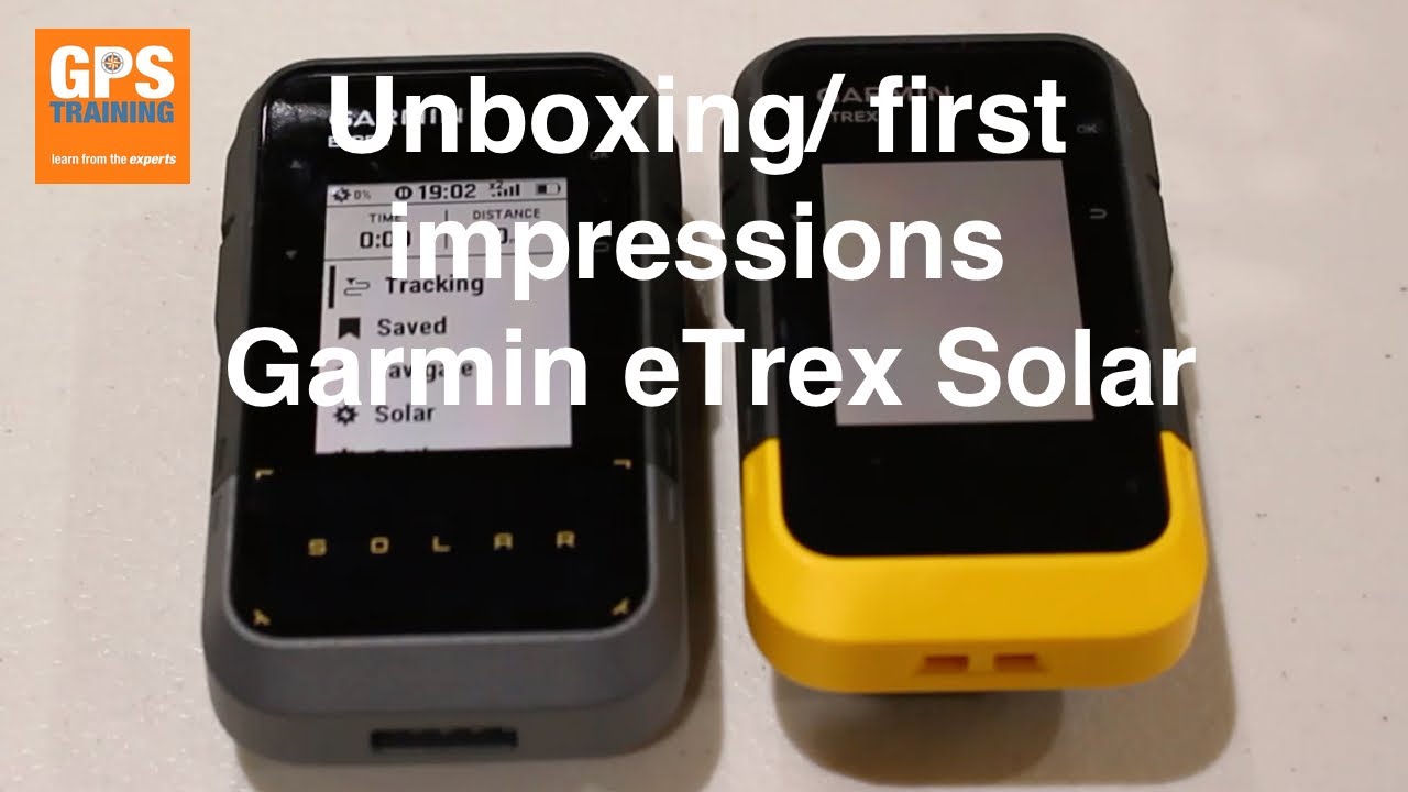 Unboxing and first review of the Garmin eTrex Solar