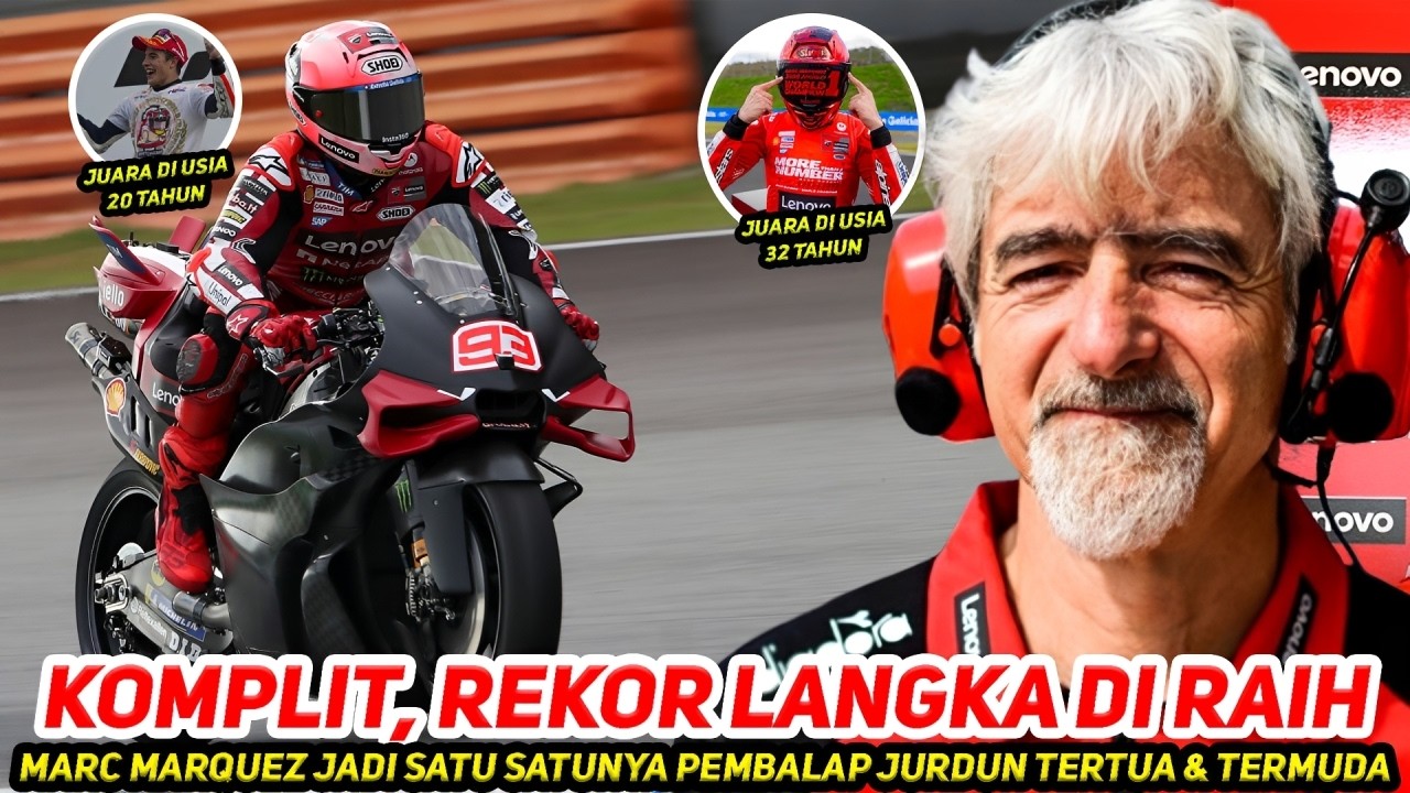 BENAR-BENAR KOMPLIT🔥MARC MARQUEZ RAIH REKOR LANGKA~JDI SATU-SATUNYA PEMBALAP JURDUN TERMUDA & TERTUA