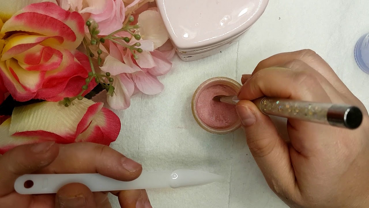 como hacer acrilico color Rosa viejo /o vintage rose