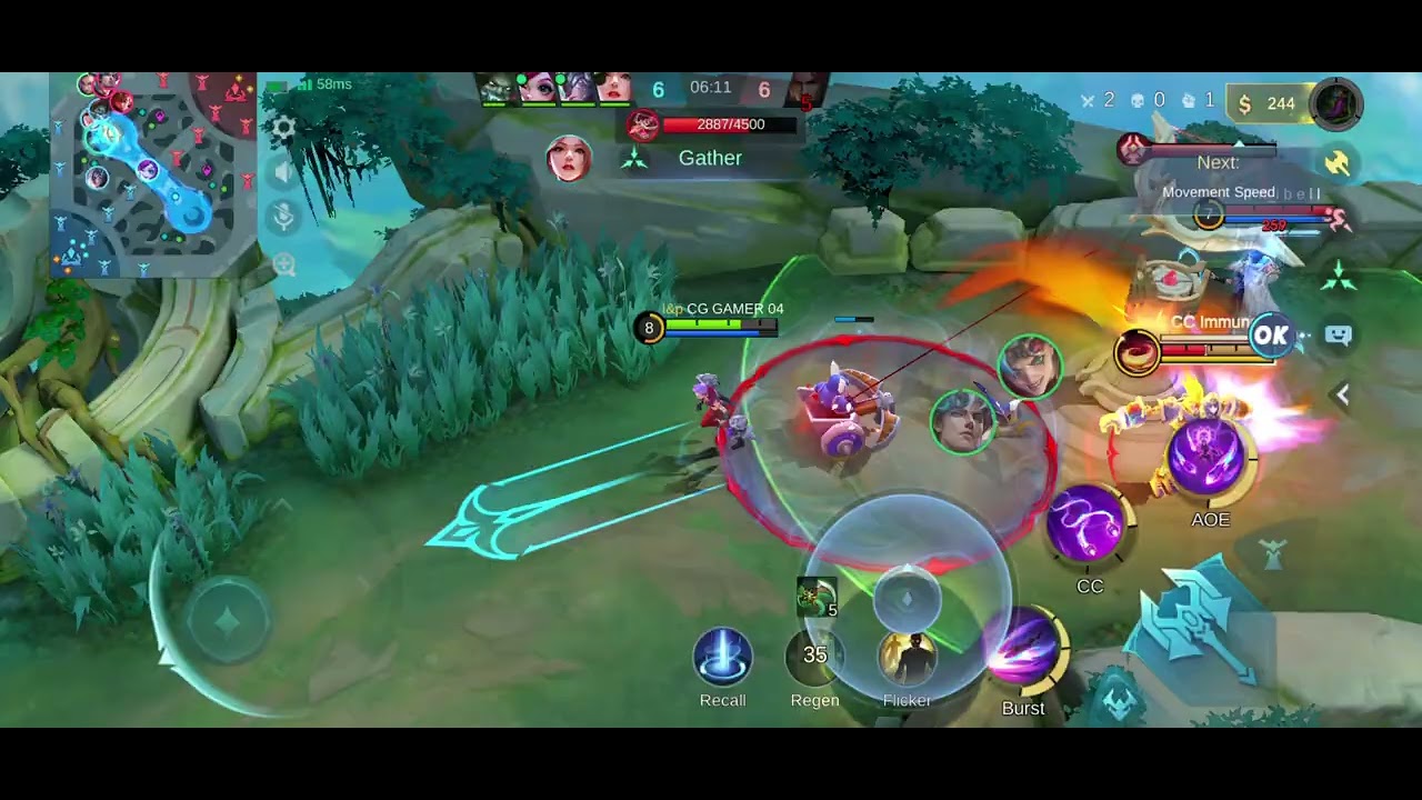 Moba legends ixia gameplay ranked match 17 kill 