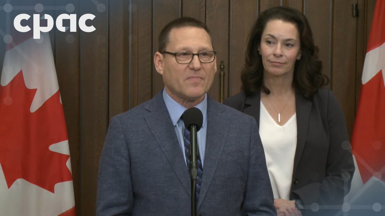 Opposition MPs speak with reporters about the government&rsquo;s spring economic update &ndash; April 28, 2026